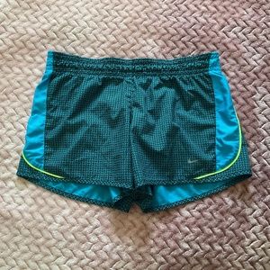 Nike Dri Fit Running Shorts - Blue and Black‎ - Size Small